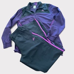 Womens Adidas windbreaker jacket and pants